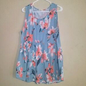 Floral Maternity Top - 3X